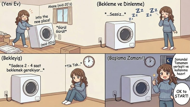 Kurutma makinesi taşıma sırasında dikkat edilmesi gerekenler