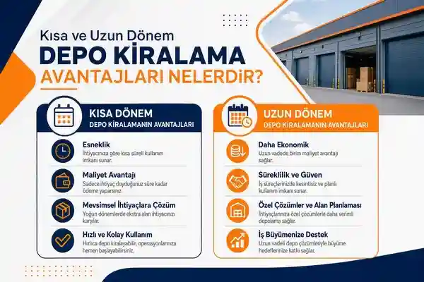 Kısa ve uzun dönem depo kiralama avantajları
