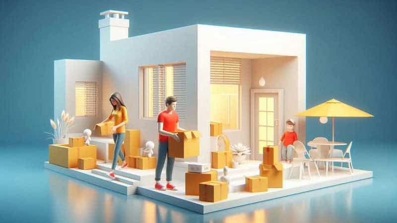 Taşınma sonrası oda oda paket açma